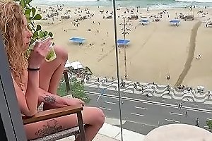 Creampie Anal On The Balcony In Rio De Janeiro